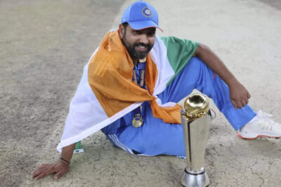 Rohit Sharma’s perfect ‘stump toss’ stuns Dubai after India’s Champions Trophy title win – WATCH