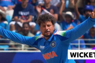 'Oh wow!' – Kuldeep dismisses Ravindra with his first ball